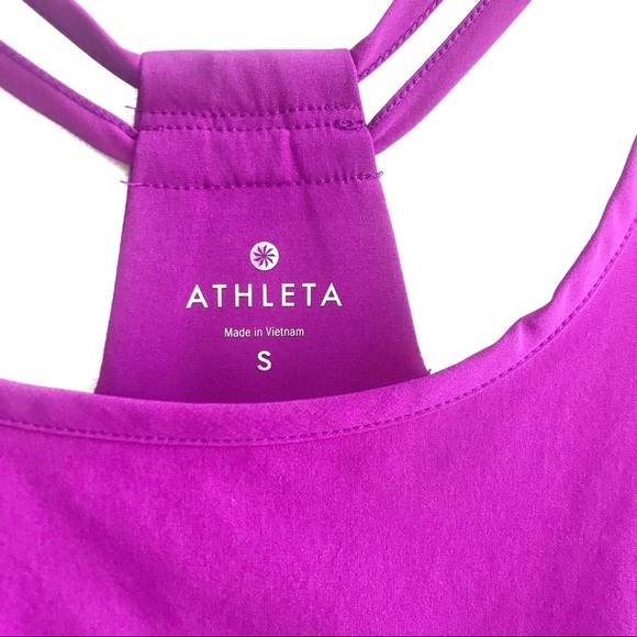 ATHLETA Go Time Strappy Tank Top Purple Size S - Picture 3 of 8